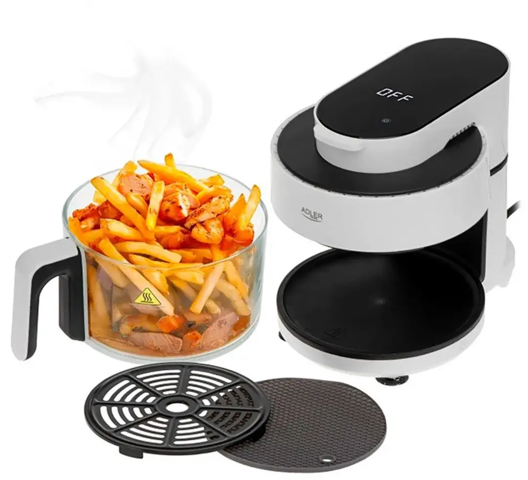 Adler AD 6316 Luchtfriteuse - 1200W - 3L - Wit - afbeelding 2 van 6