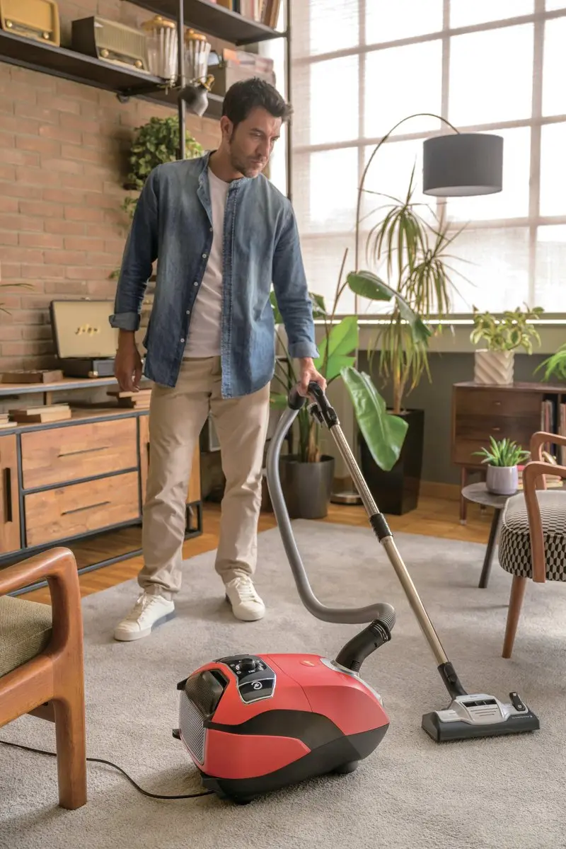 Hoover H-ENERGY 700 HE710HM 011 Stofzuiger met zak - 850W - Rood - afbeelding 4 van 6