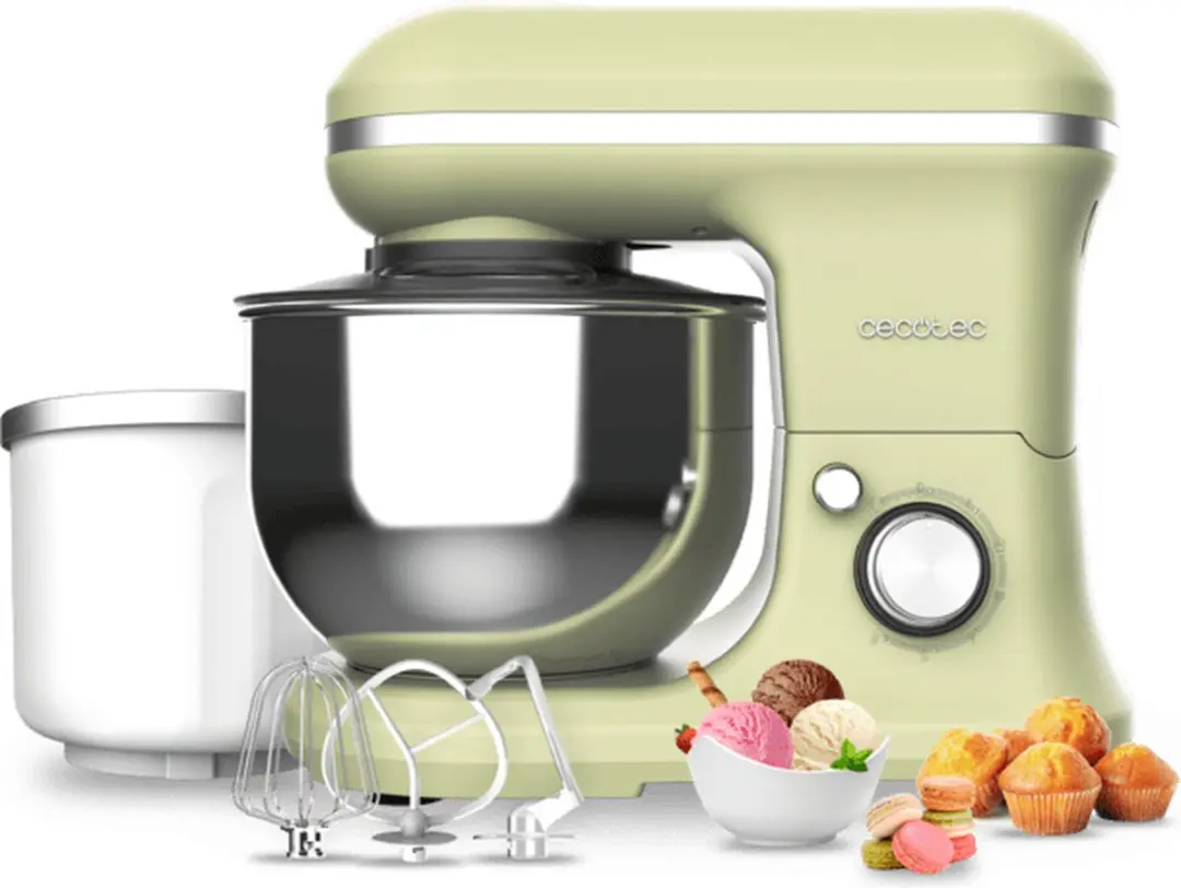 Cecotec Rühr- und Knetmaschine Cecomixer Merengue 5L 1200 Ice-Cream Grün. 1200
