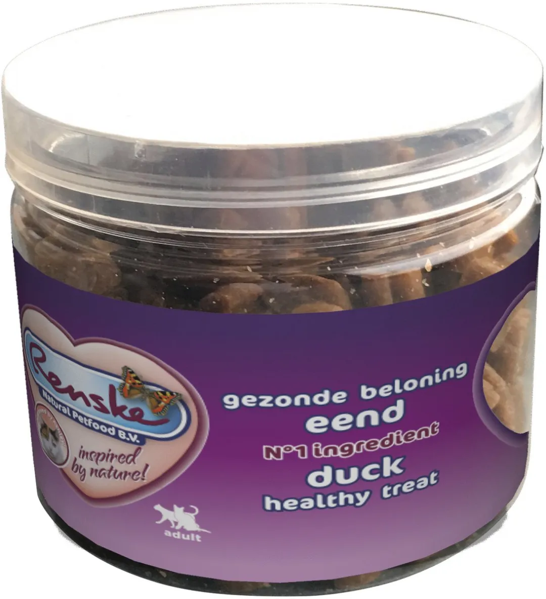 Renske Kat Beloning Hartjes 100g - Eend