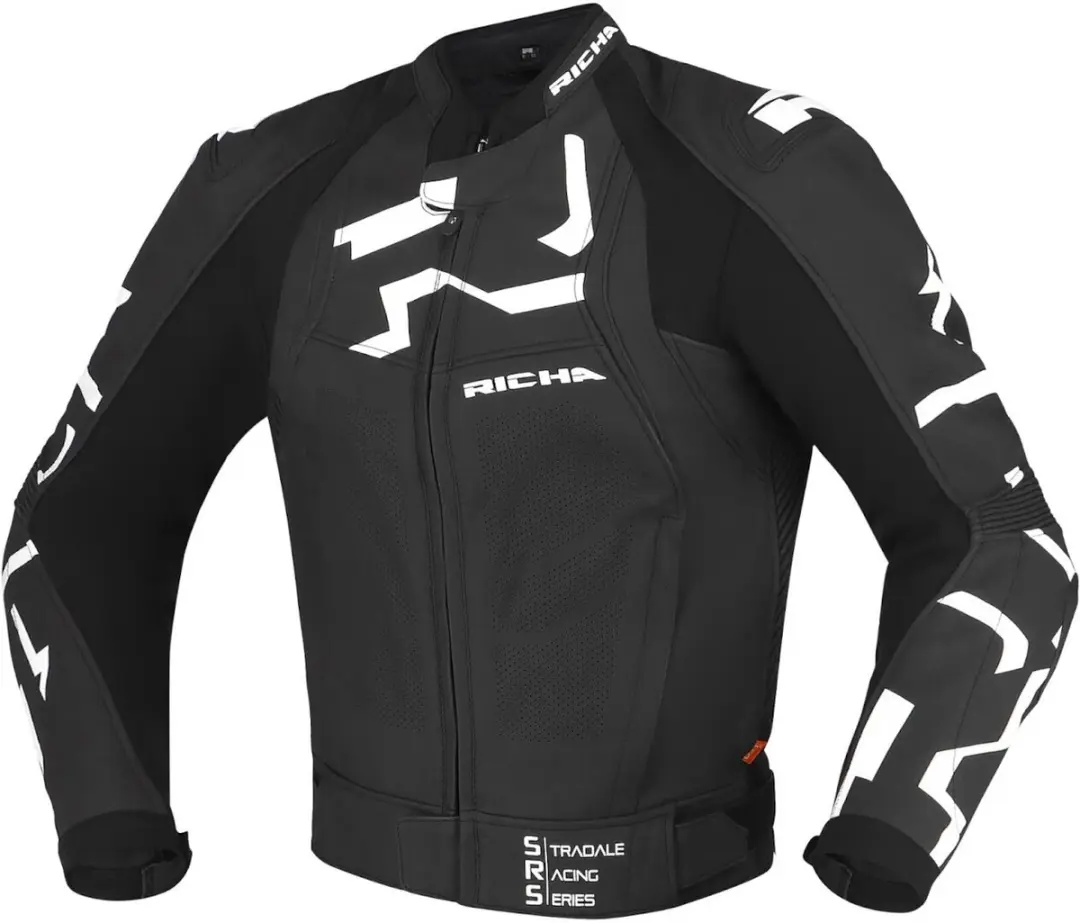 Richa Stradale Zwart Wit Leren Motorjas