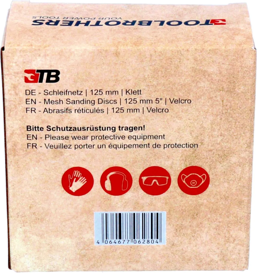 Toolbrothers SPIDER Schuurset 125mm - 40 Stuks P80/P120/P180/P240 - afbeelding 6 van 6
