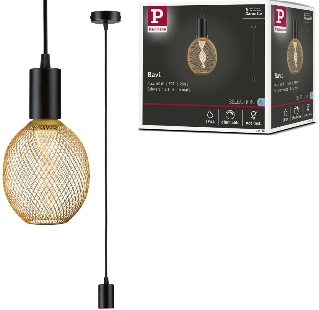 Paulmann Hanglamp Ravi IP44 E27 60W