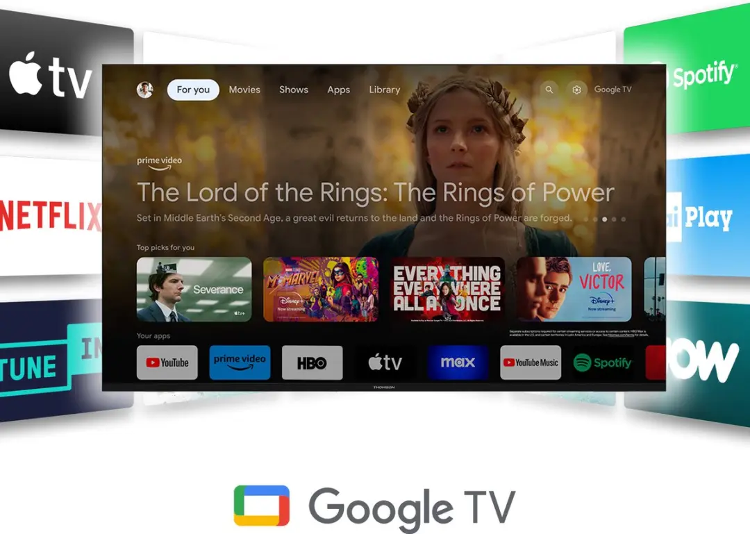 Thomson Streaming Stick 145 Google TV - Zwart - afbeelding 3 van 6