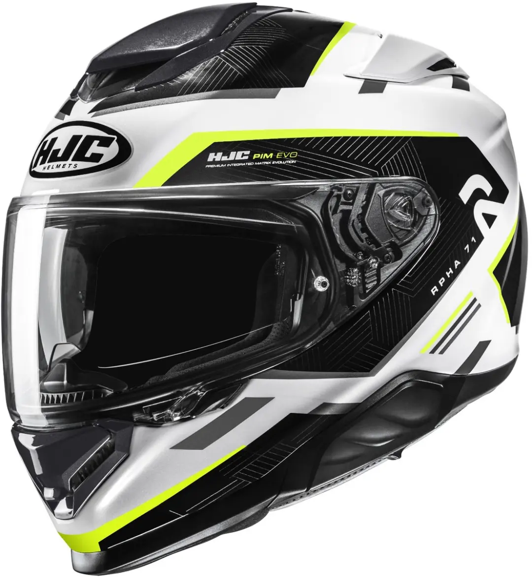 HJC RPHA 71 Ellon Zwart Wit Geel Integraalhelm