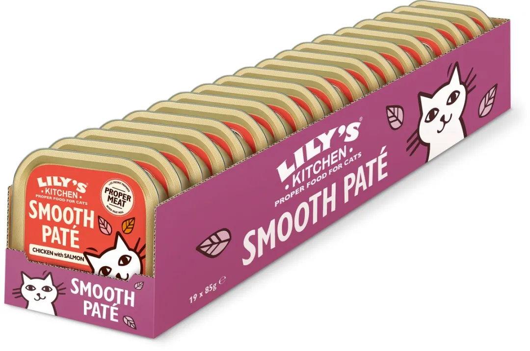 Lily's Kitchen Paté Zalm & Kip Kattenvoer - 19x85g
