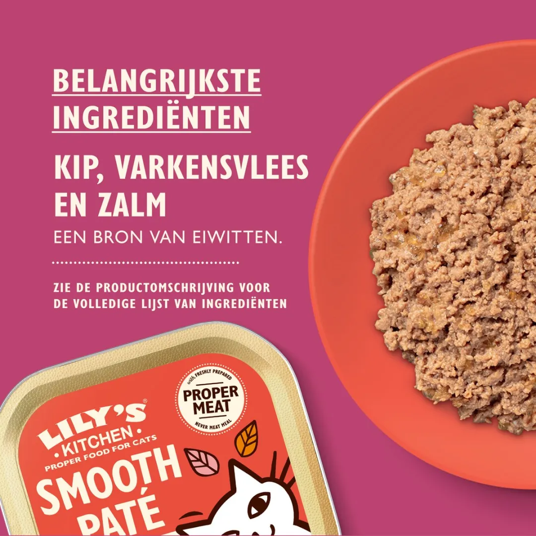 Lily's Kitchen Paté Zalm & Kip Kattenvoer - 19x85g