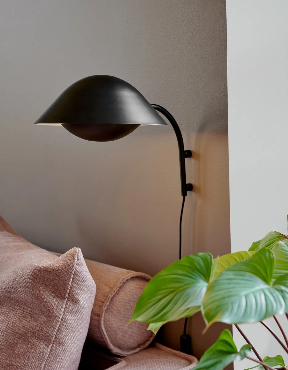 Nordlux Freya Wandlamp E14 - Ø35cm - Zwart