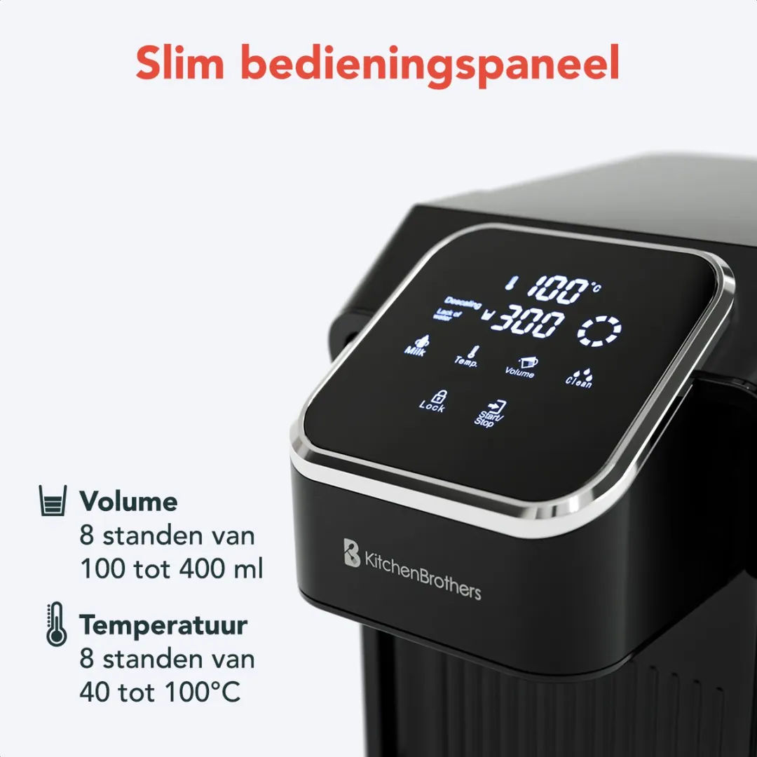 KitchenBrothers KB1004094 Heetwaterdispenser 2.7L - 2600W - Zwart