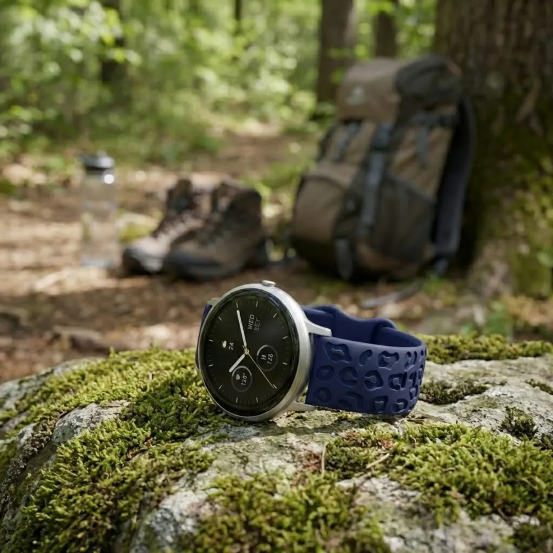 NUVEX Marineblauw Silicone Horlogeband 18mm - Dames/Heren