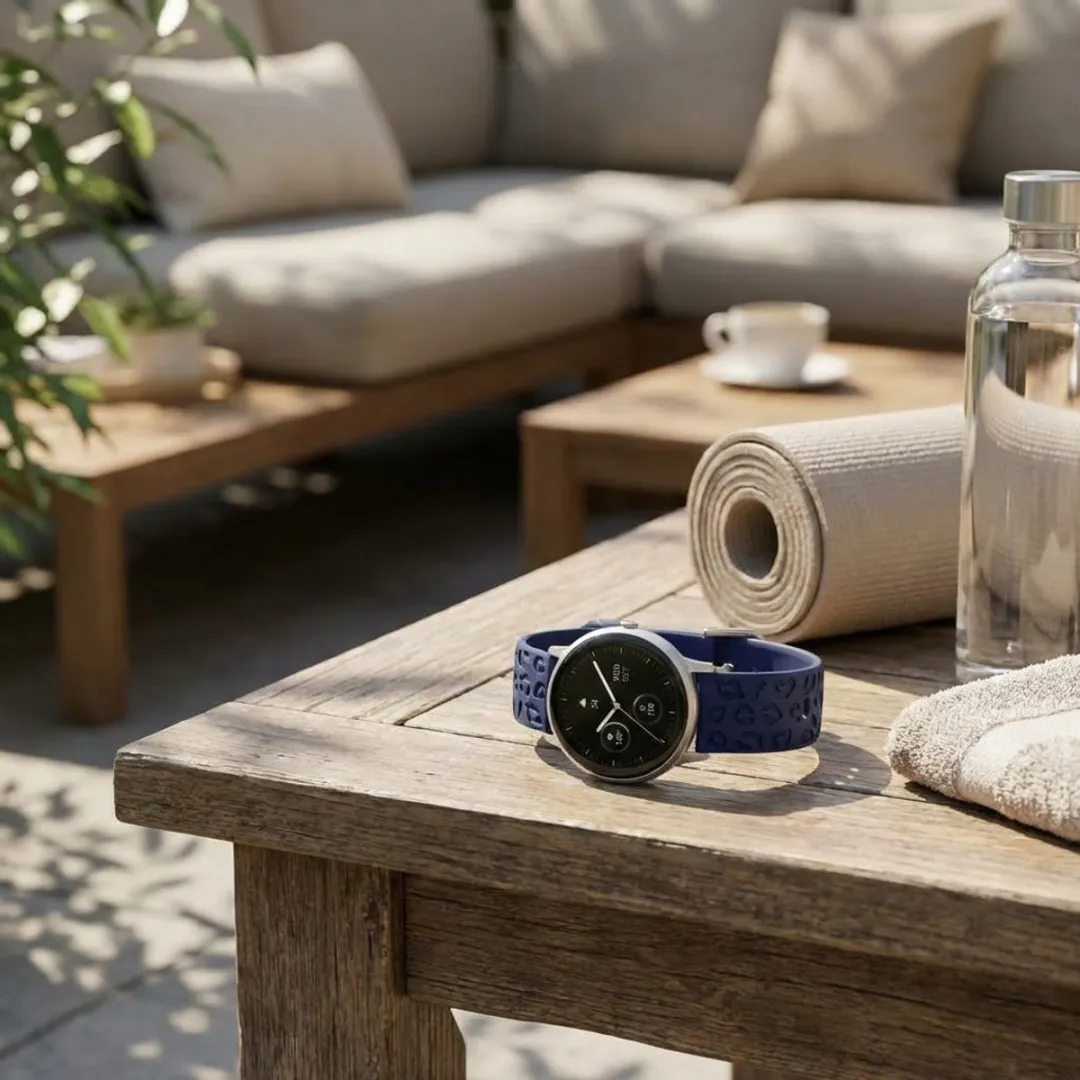 NUVEX Marineblauw Silicone Horlogeband 18mm - Dames/Heren