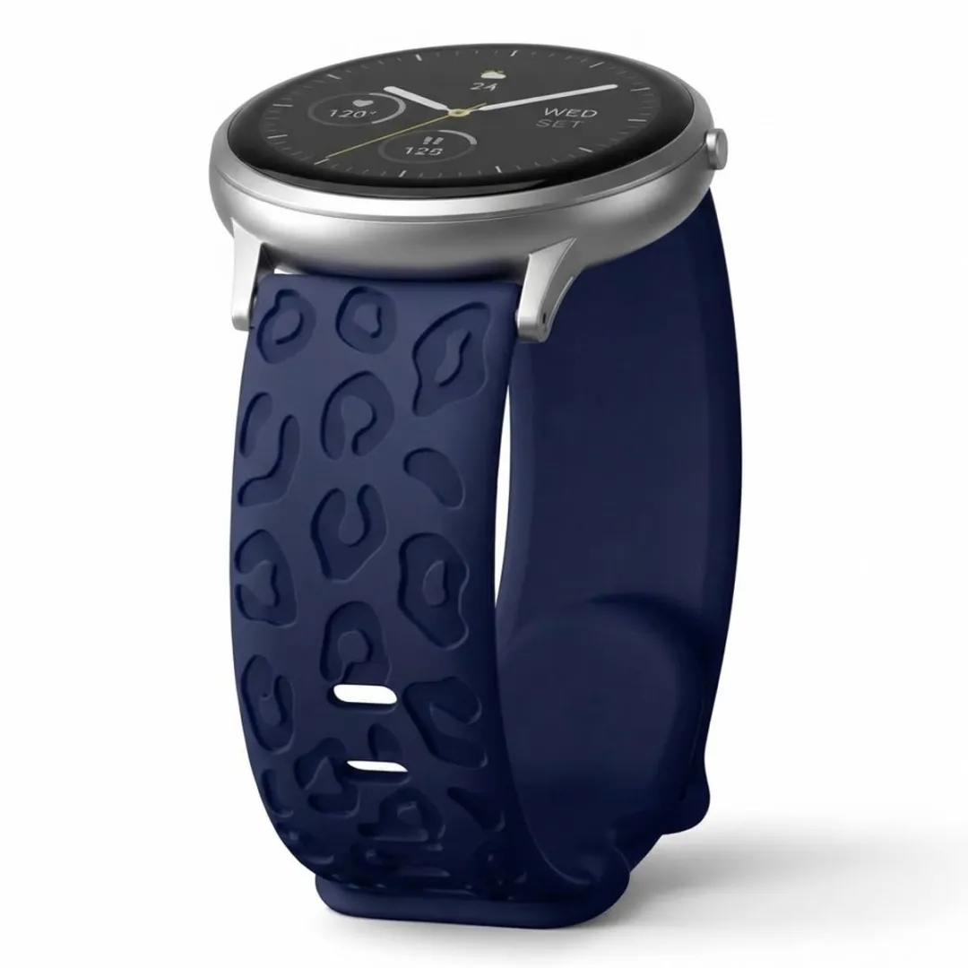 NUVEX Marineblauw Silicone Horlogeband 18mm