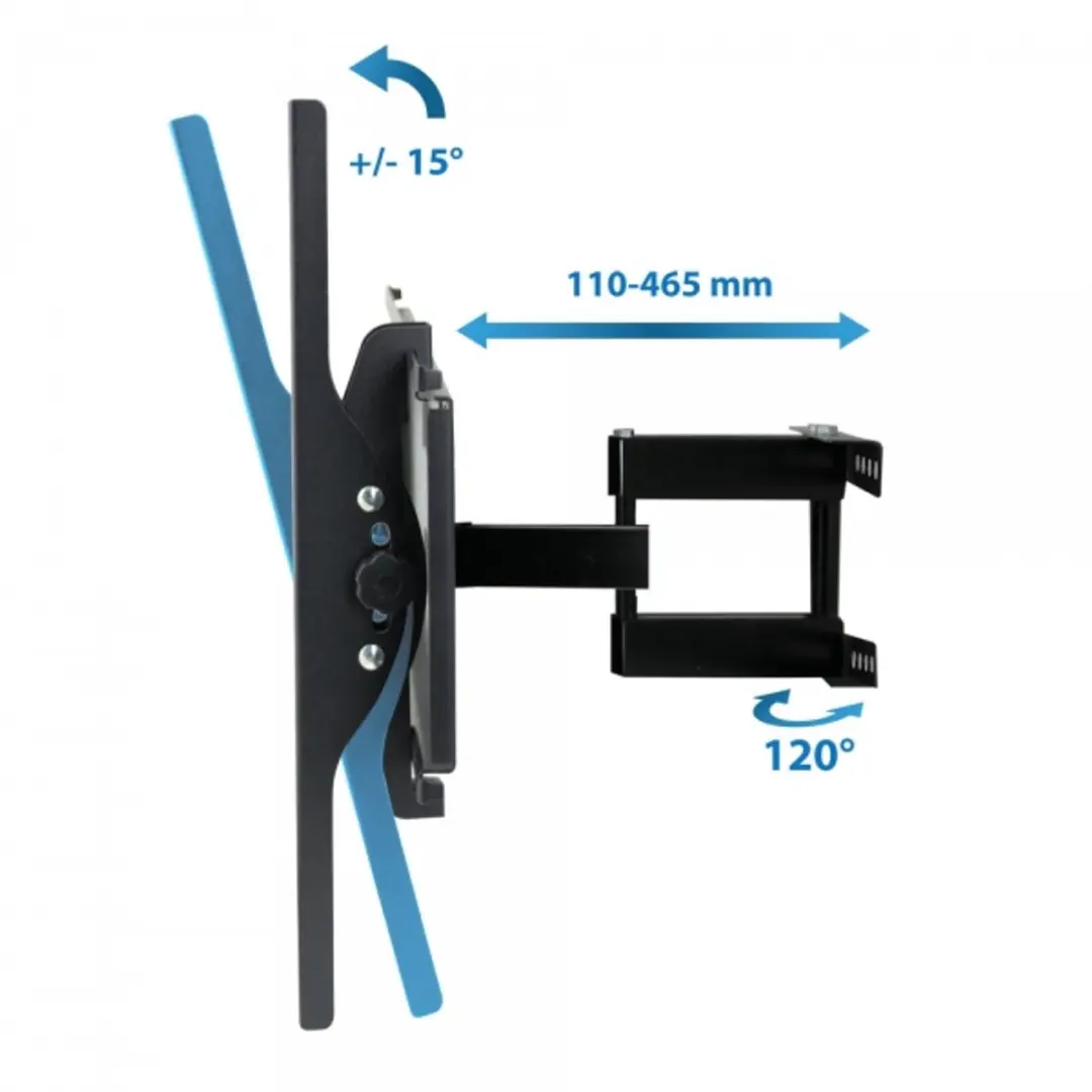 Esperanza TITAN ERW012 TV-muurbeugel - 26-70" - 55kg - Zwart - afbeelding 4 van 6