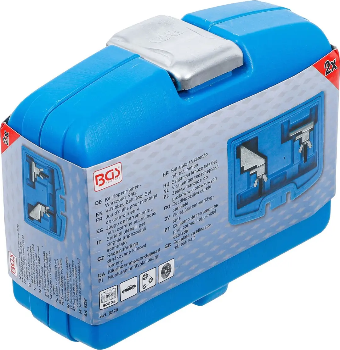 BGS technic 8220 V-snaar gereedschapsset - 2 delig - afbeelding 6 van 6