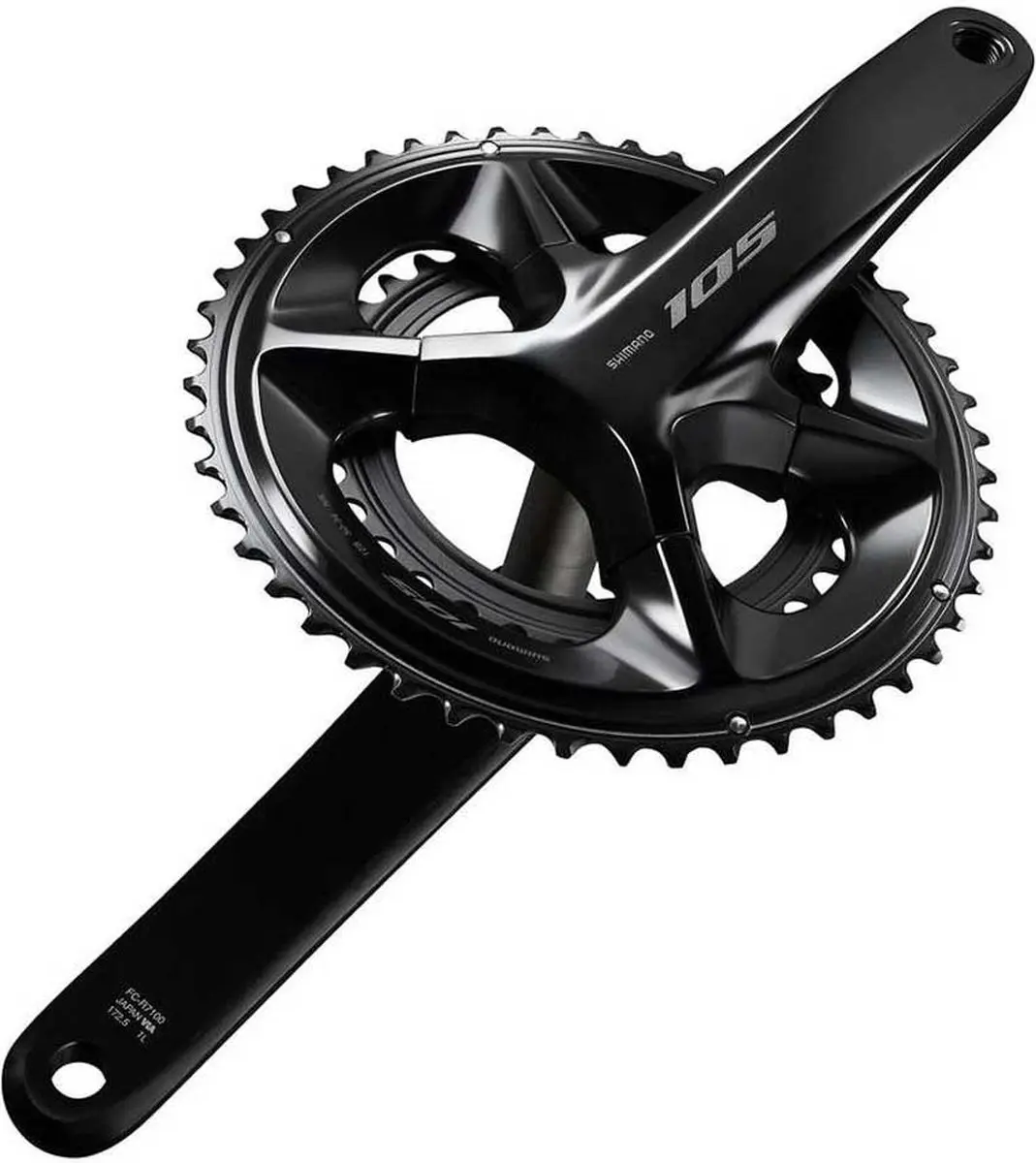 Shimano 105 FC-R7100 IFCR7100AX04 Crankstel 165mm - Zwart - afbeelding 2 van 4