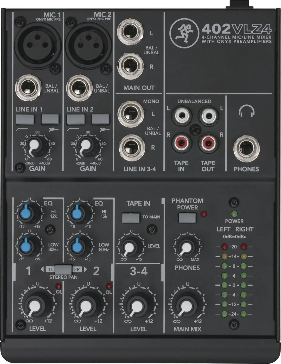 Mackie 402 VLZ4 4-kanaal mixer