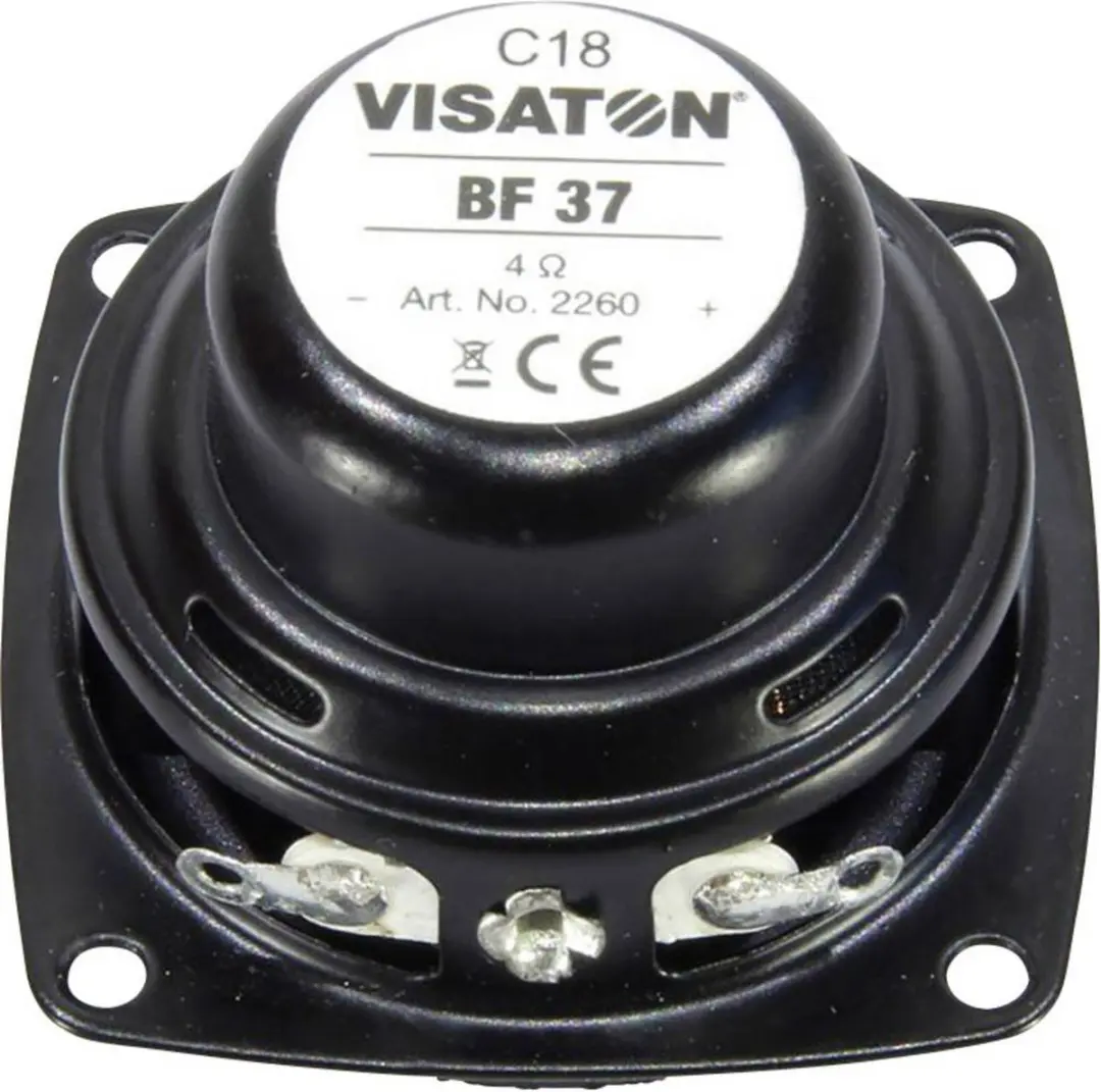 Visaton BF 37 Breedband-luidspreker - 4 Ohm 5W - Zwart - afbeelding 3 van 3