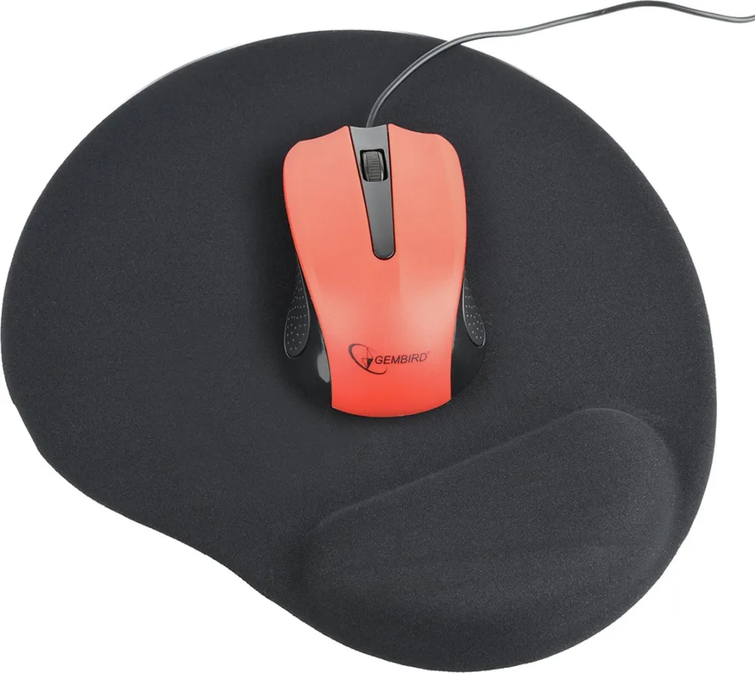 Gembird MP-GEL-BLACK Gel Muismat - Zwart