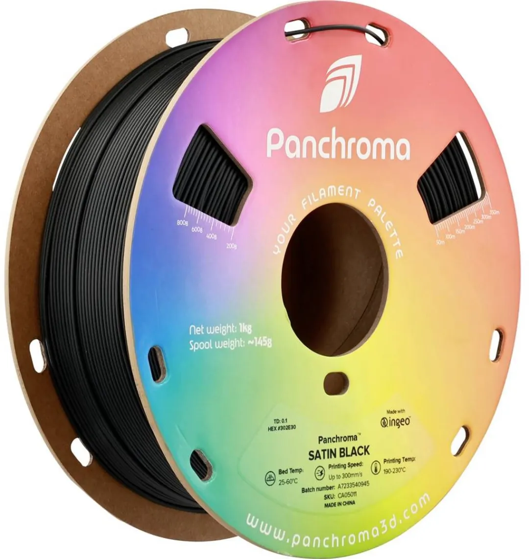 Polymaker Panchroma Satin PLA Filament 1.75mm 1000g - Zwart