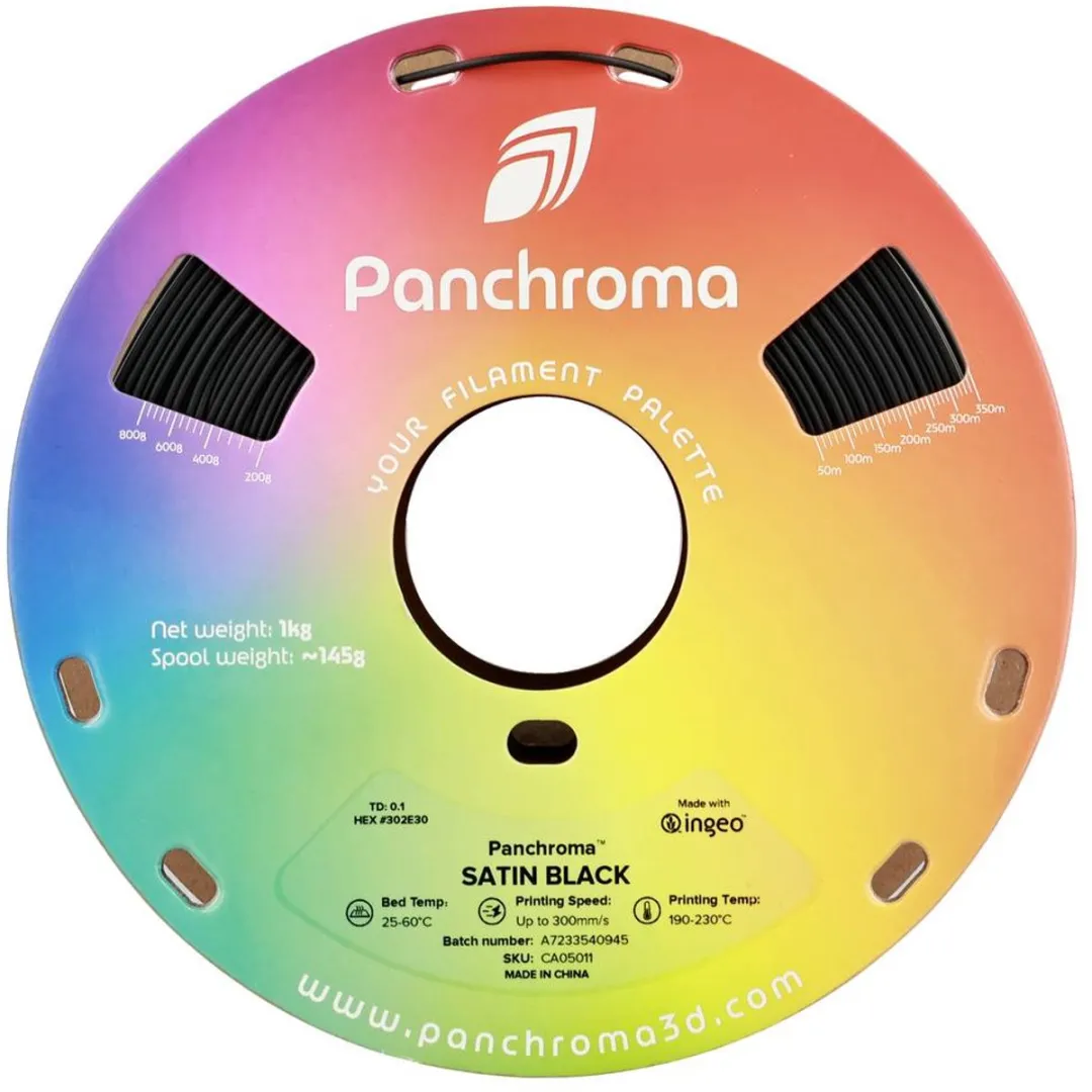 Polymaker Panchroma Satin PLA Filament 1.75mm 1000g - Zwart