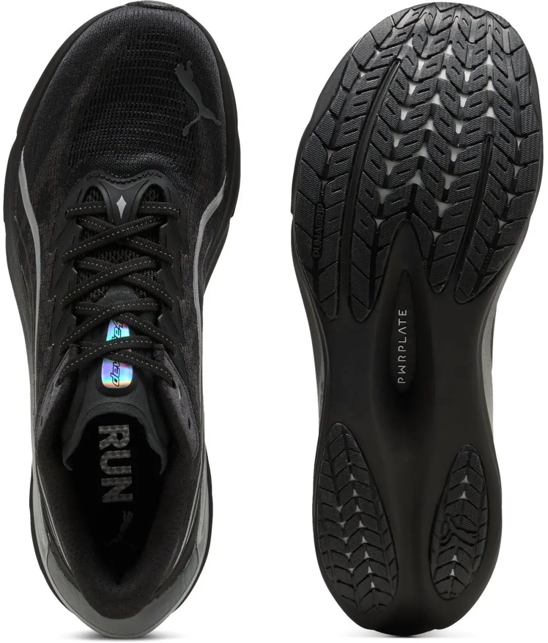 PUMA Deviate NITRO 4 Brightstride Schoenen - Zwart/Zilver - afbeelding 4 van 6
