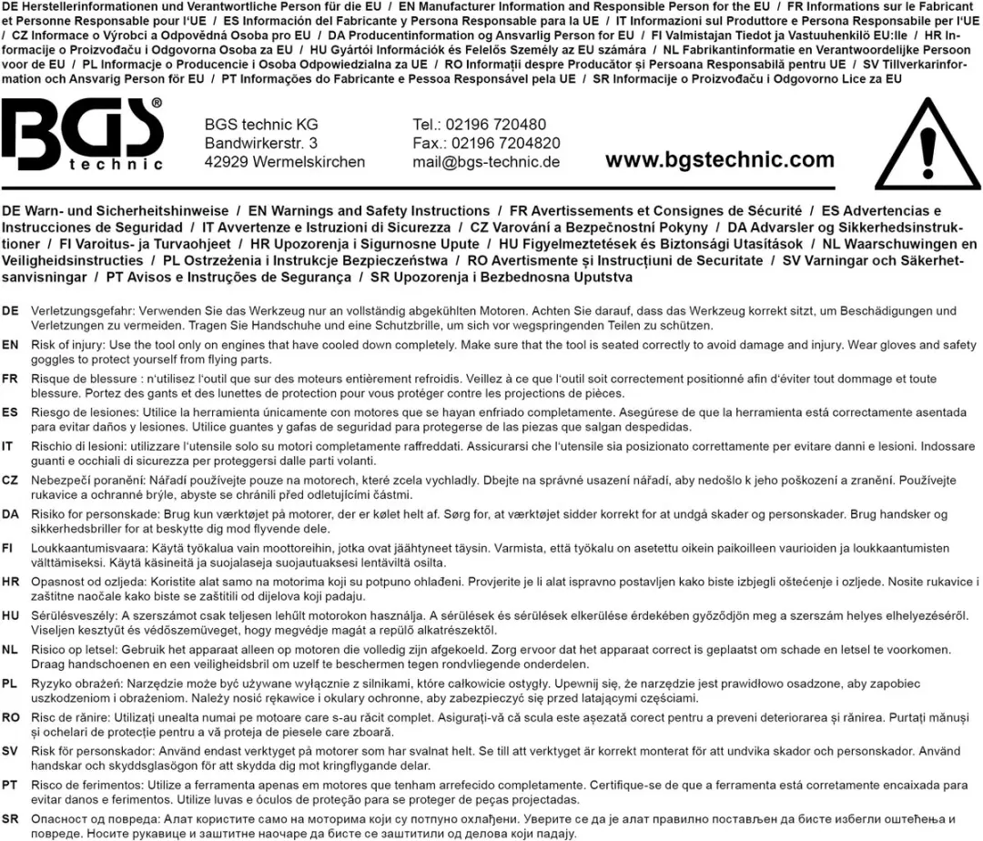 BGS Ventielstelgereedschap Mercedes-Benz M100/110/114/115/123/130 - 70967 - afbeelding 2 van 6
