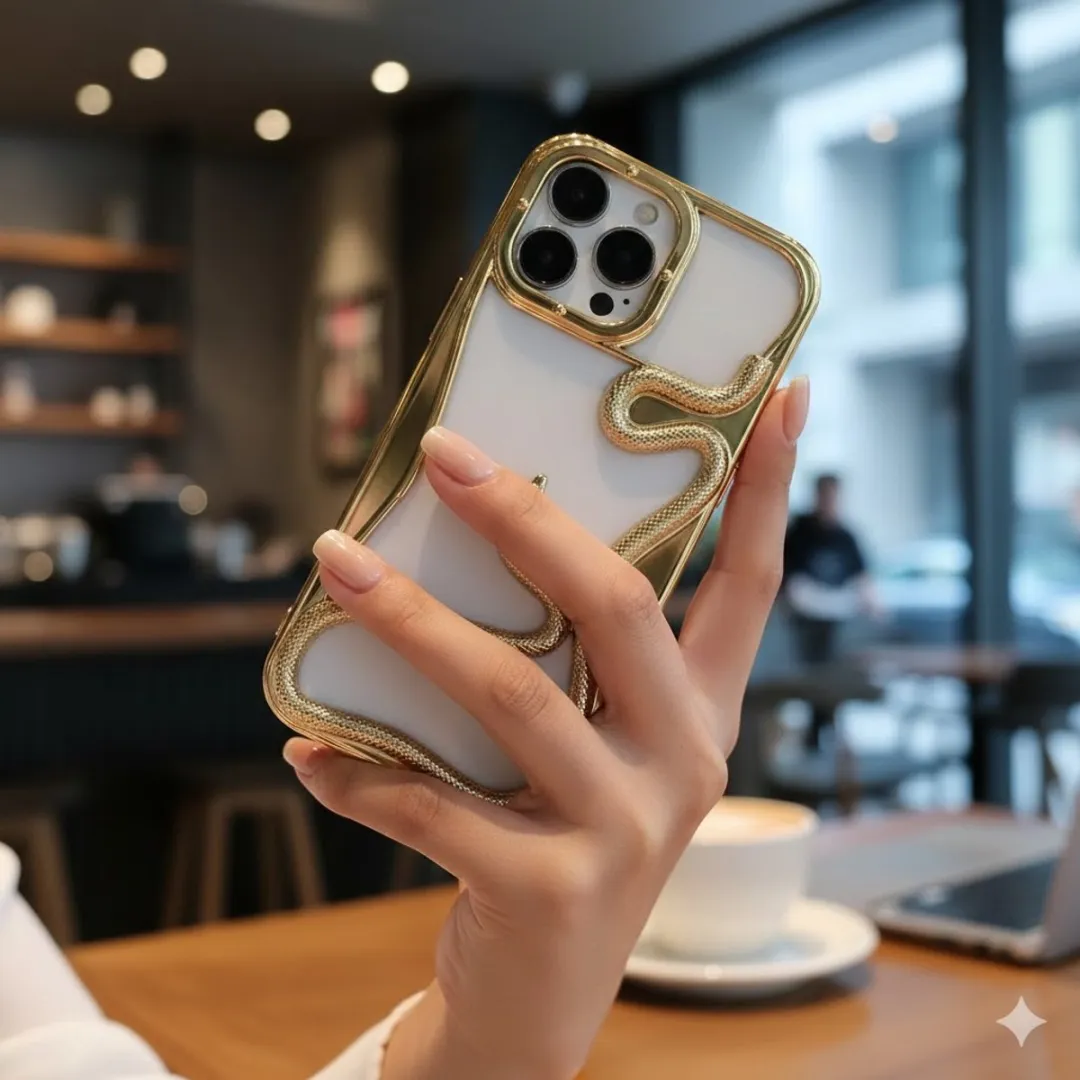NUVEX iPhone 13 Pro Max Slanghoesje - Goudkleurig