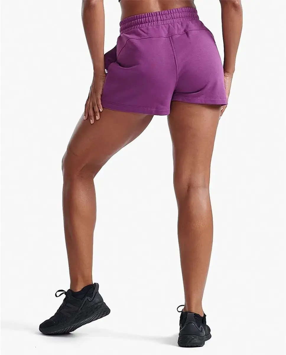 2XU Form French Terry Damesshort - Paars - S - afbeelding 3 van 6