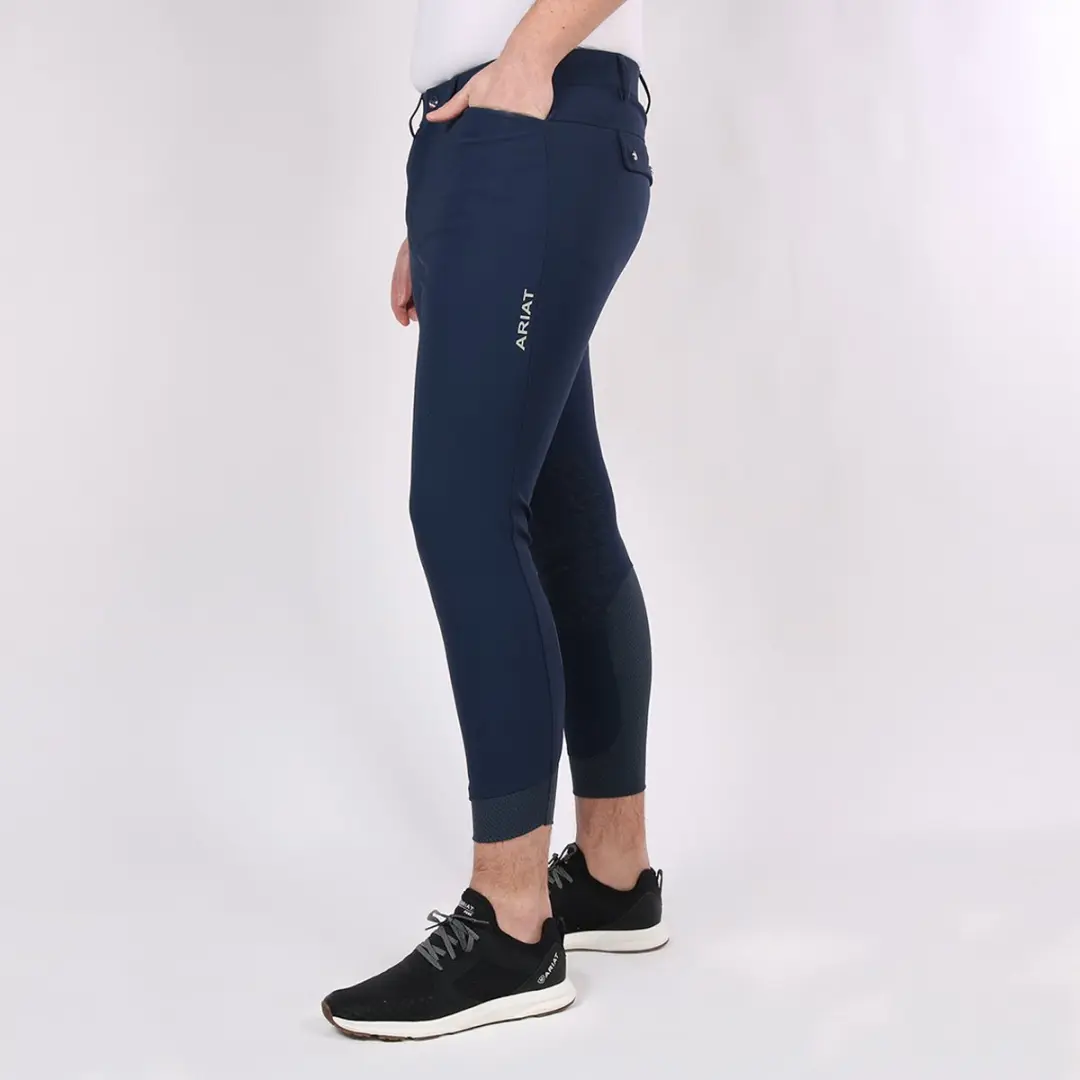 Ariat Tri Factor Heren Rijbroek Kniegrip - Donkerblauw - 50 - afbeelding 5 van 6