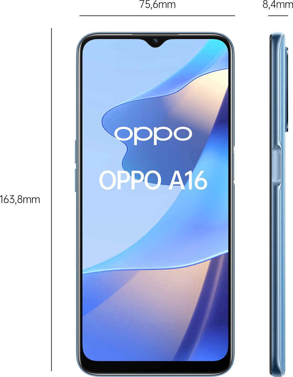 OPPO A16 - 64GB - Blauw