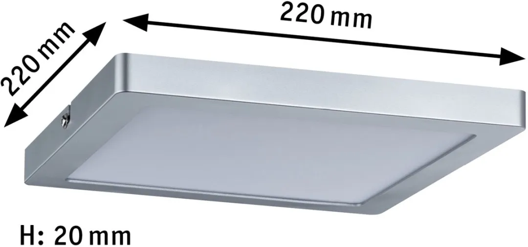 Paulmann LED-paneel Atria 14W 1150lm 2700K - Chroom mat
