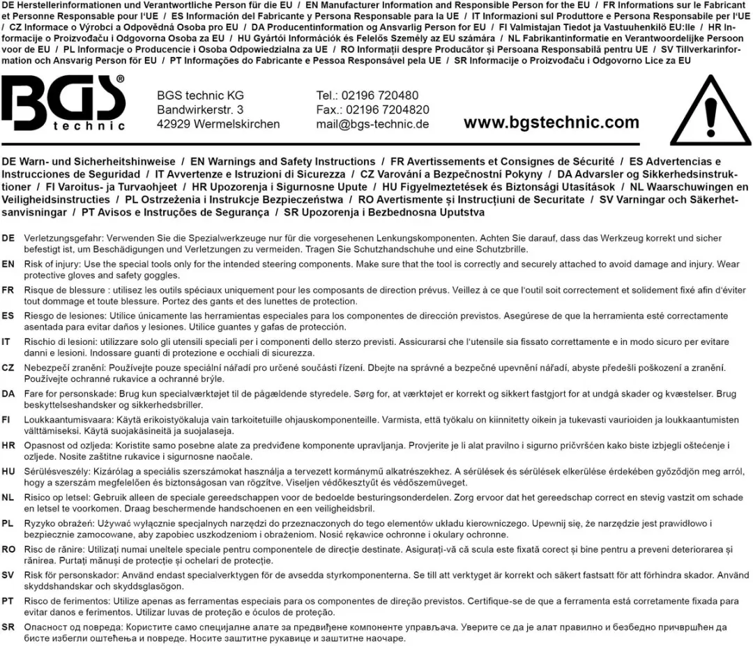 BGS Afstel-klemsleutel voor axiale spoorstangen 14-20mm - afbeelding 4 van 5