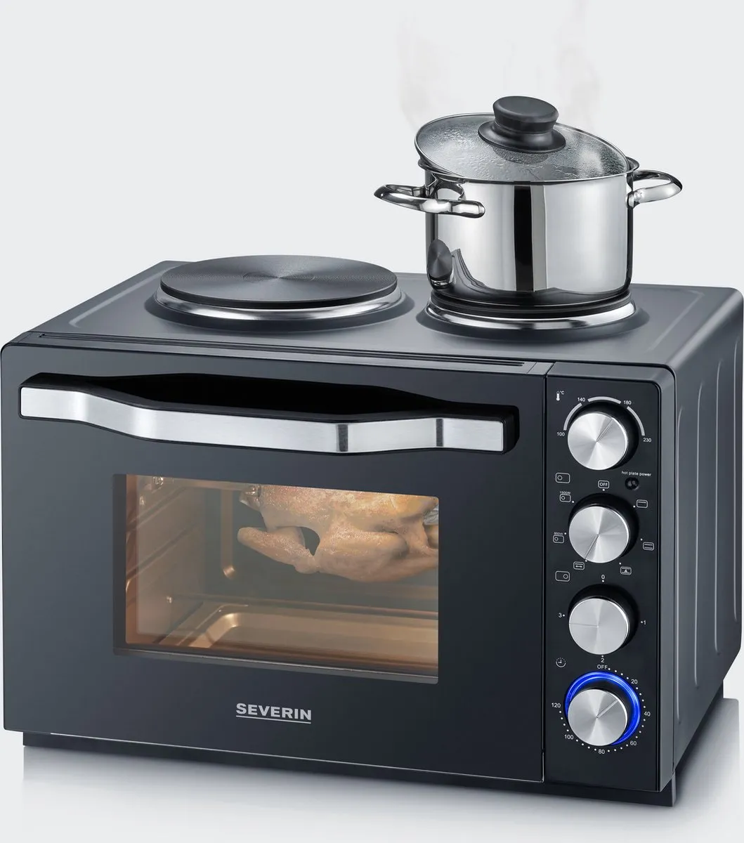 Severin TO 2074 Bak- en Broodrooster Oven 30L - Zwart - afbeelding 6 van 6