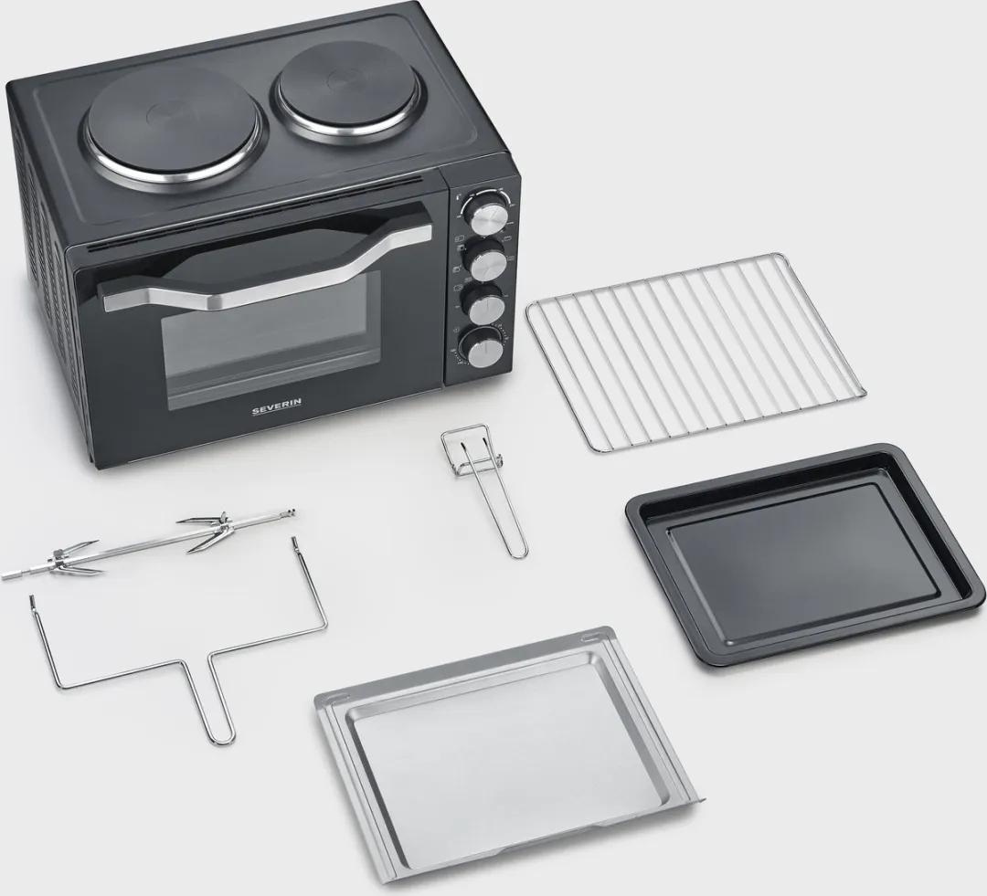Severin TO 2074 Bak- en Broodrooster Oven 30L - Zwart