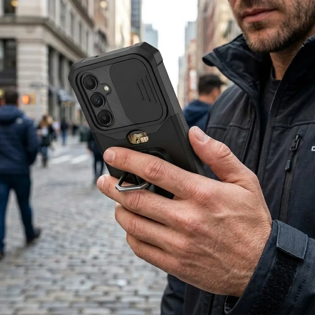NUVEX Telefoonhoesje Samsung Galaxy S25 - Zwart - Schokbestendig