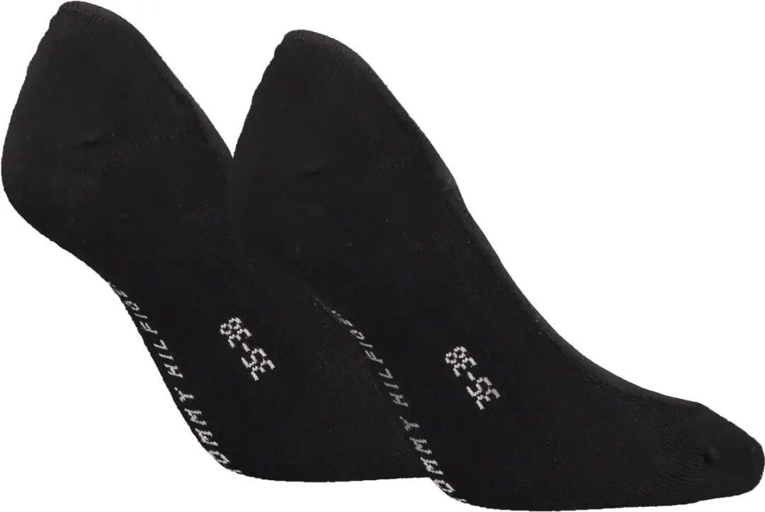 Tommy Hilfiger Dames Footies Onzichtbaar 2-pack - Zwart - afbeelding 2 van 4