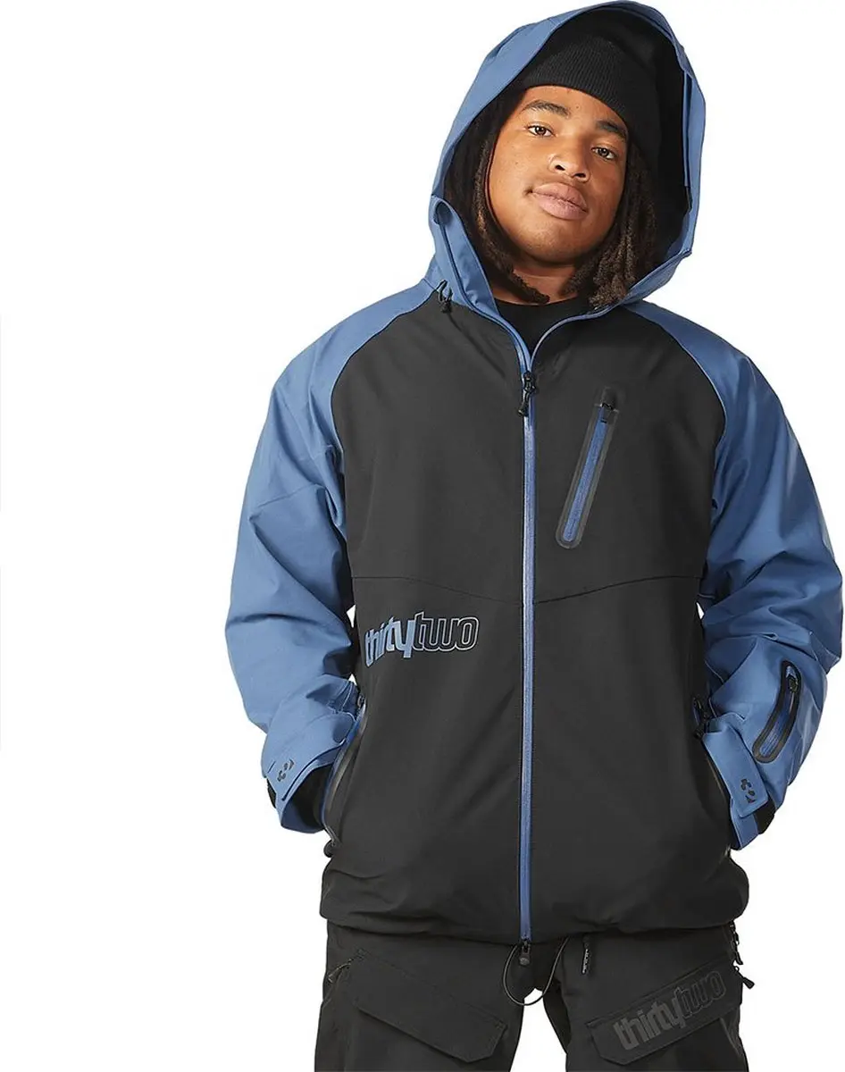 Thirtytwo Grasser Jas Blauw,Zwart L Man