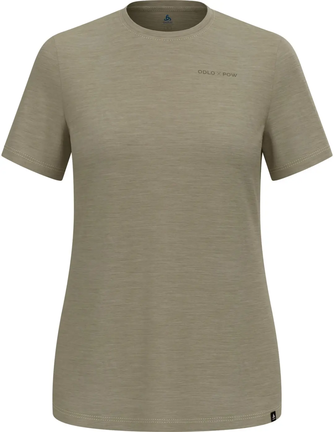 ODLO T-shirt crew neck s/s ODLO X POW MERINO TENCEL Femme vetiver melange M