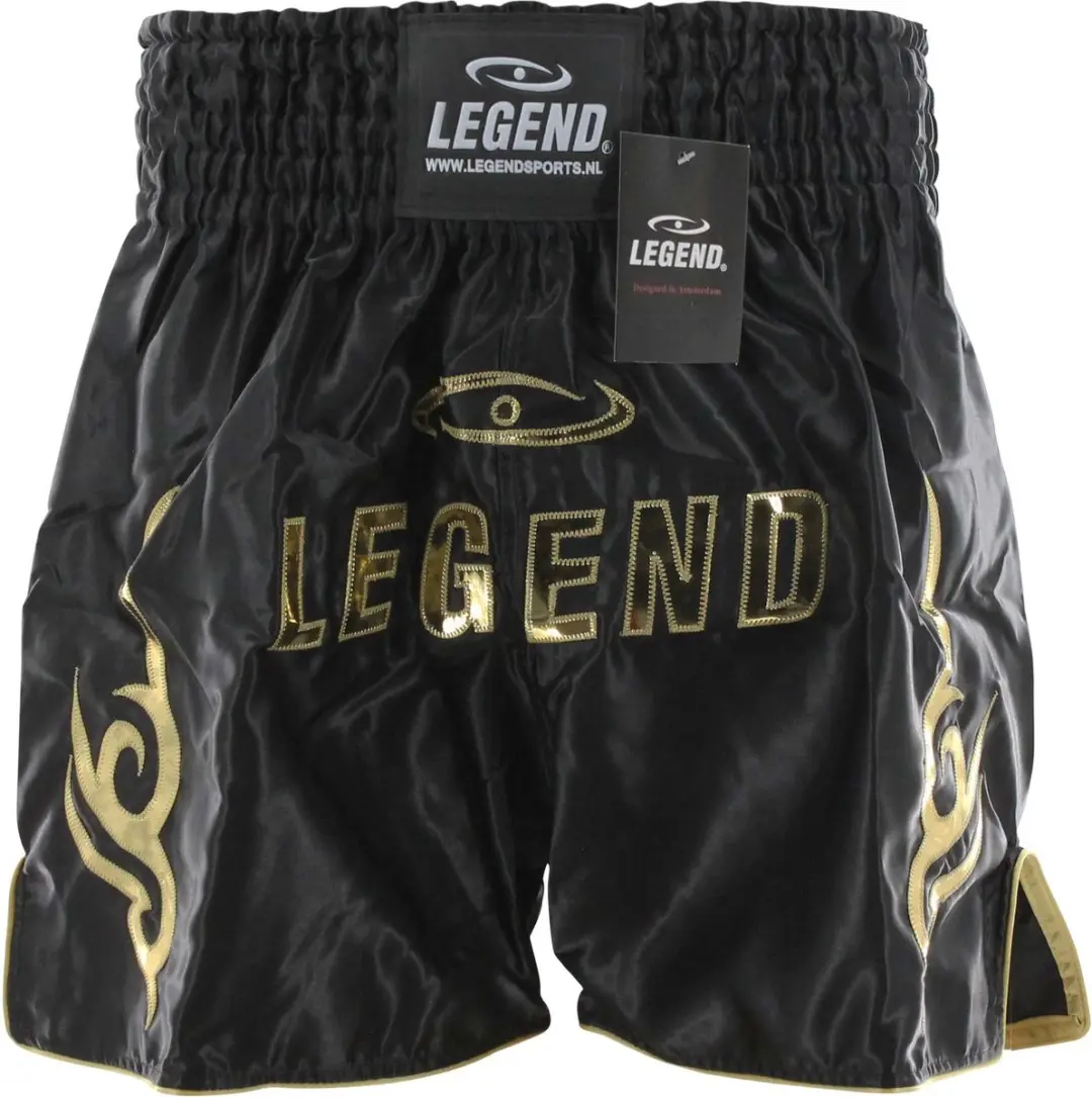 Legend Sports Logo (kick)boksshort Goud Maat S