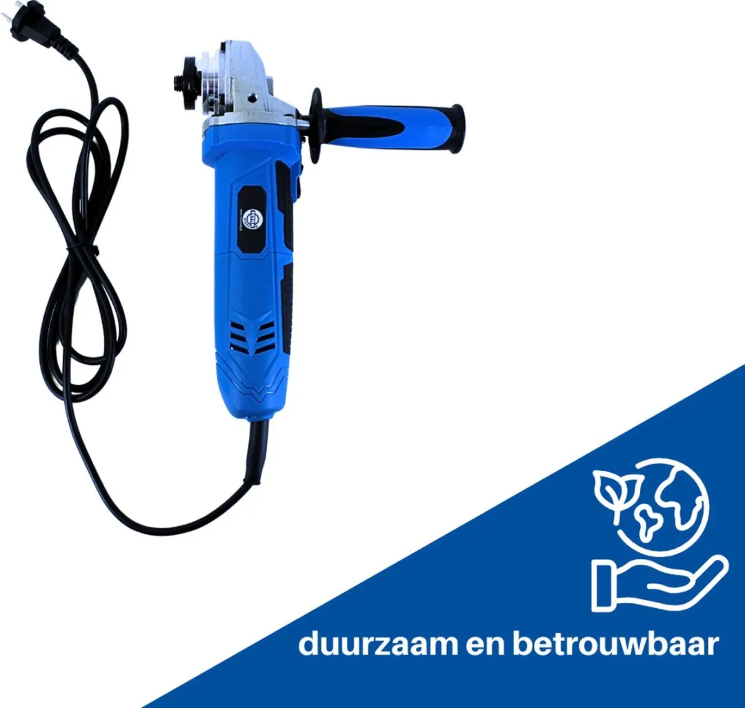 TETRA Tools TEG-125 - Haakse Slijper - 115/125 MM - Slijptol - Netstroom - Krachtig