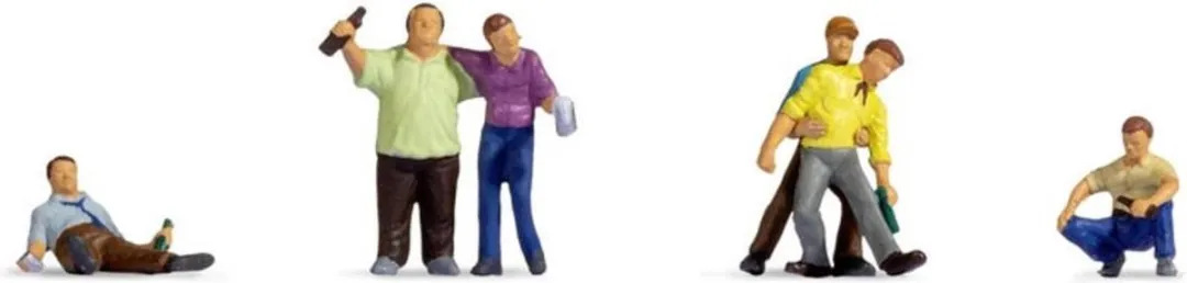 Noch Schaal 0 Dronkenlappen Figuren - Multi-coloured