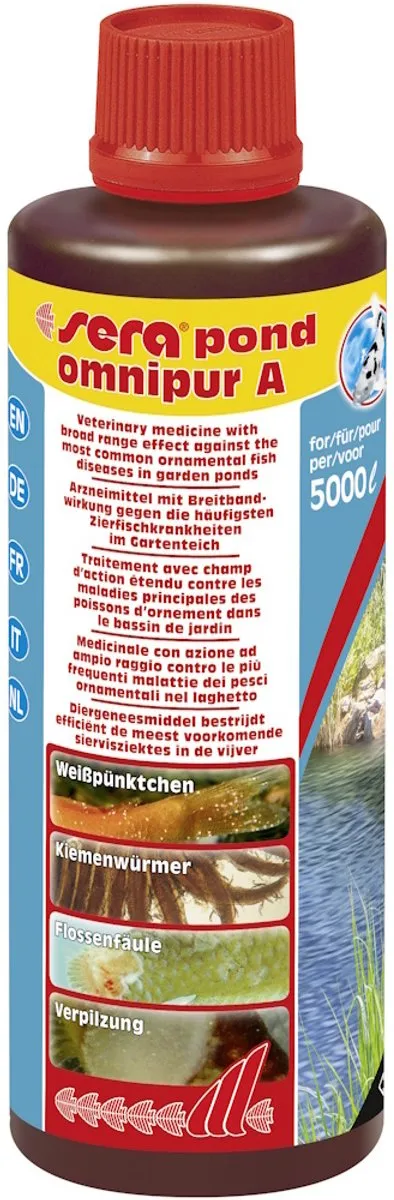 Sera Omnipur Medicatie 250ml - Aquarium/Vijver