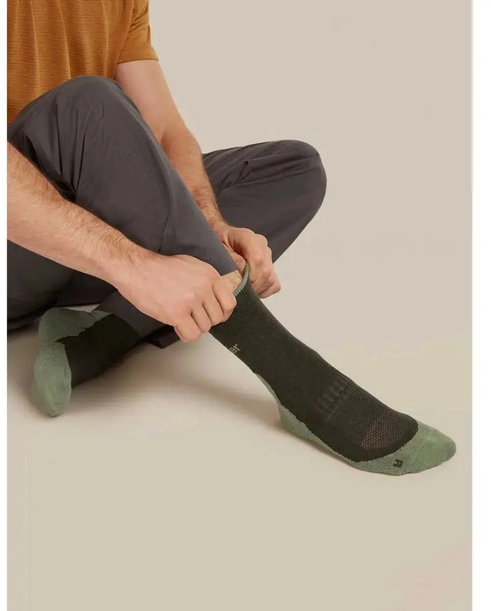 Icebreaker Merino Hike+ Light Crew Sokken - Dark Loden - afbeelding 3 van 4