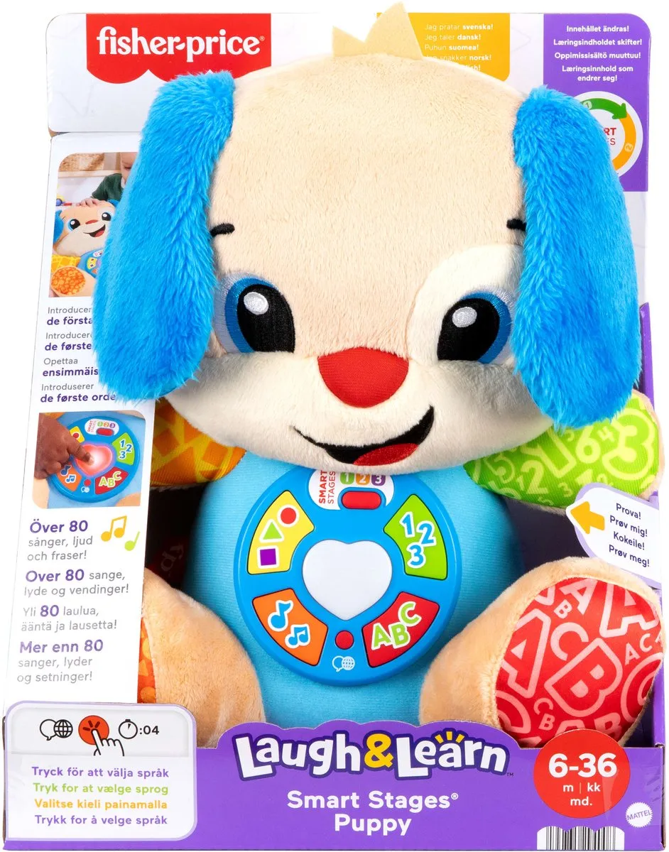 Fisher-Price Laugh & Learn Smart Stages Puppy - Meerkleurig