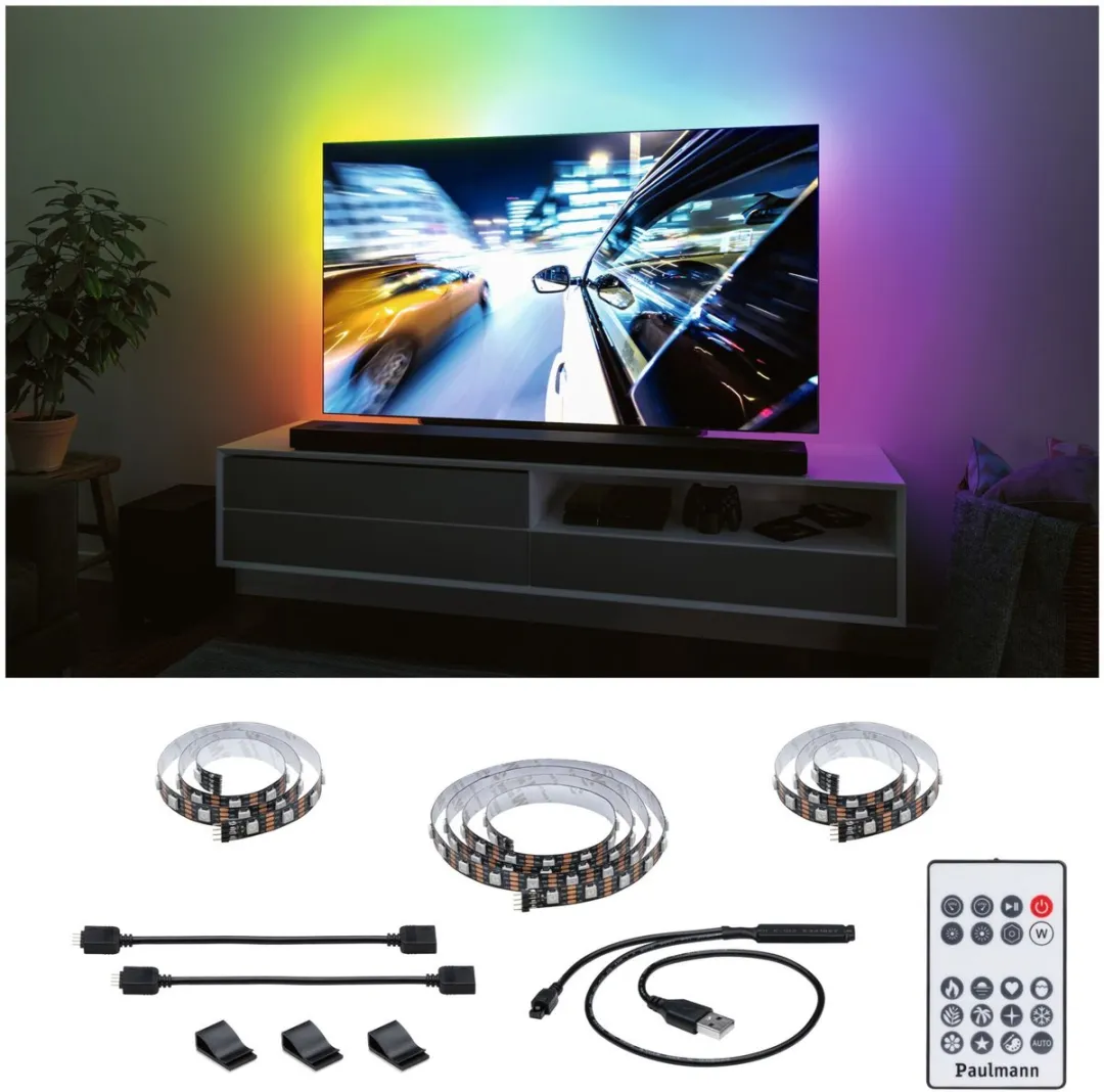 Paulmann EntertainLED USB LED Strip TV-verlichting 55" - 2m 3,5W RGB