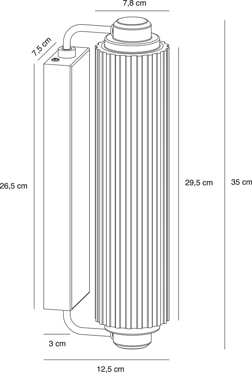 Nordlux Nimal Wandlamp 2xE14 - Zwart