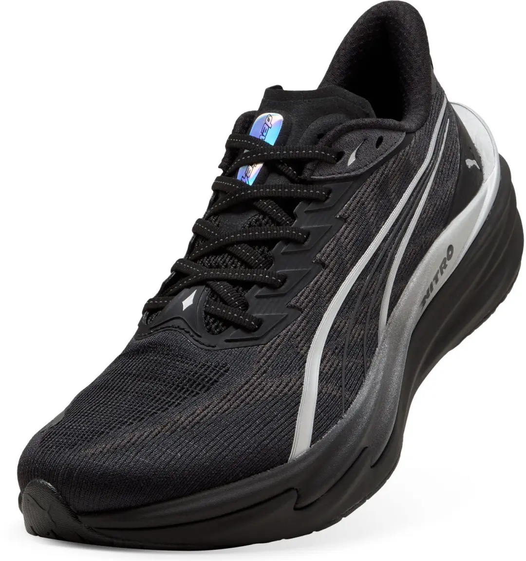 PUMA Deviate NITRO 4 Brightstride Schoenen - Zwart/Zilver - afbeelding 6 van 6
