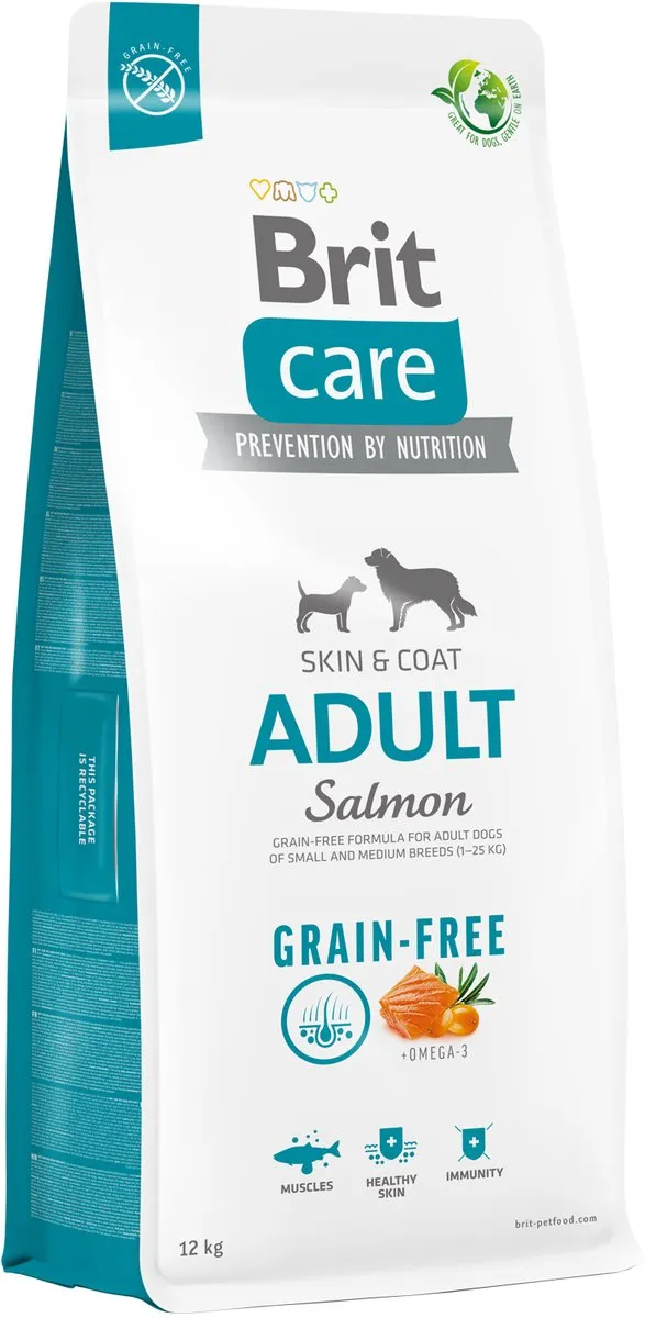 Brit Care Grain-Free Adult Hondenvoer Zalm 3kg