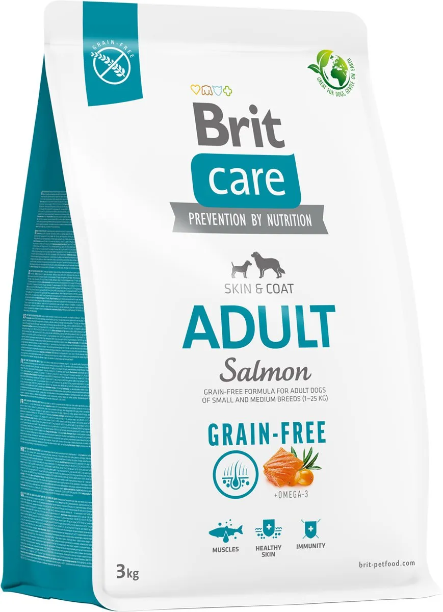 Brit Care Grain-Free Adult Hondenvoer Zalm 3kg