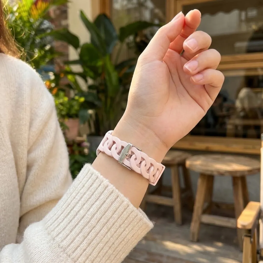 NUVEX Roze Horlogebandje Apple Watch - One Size